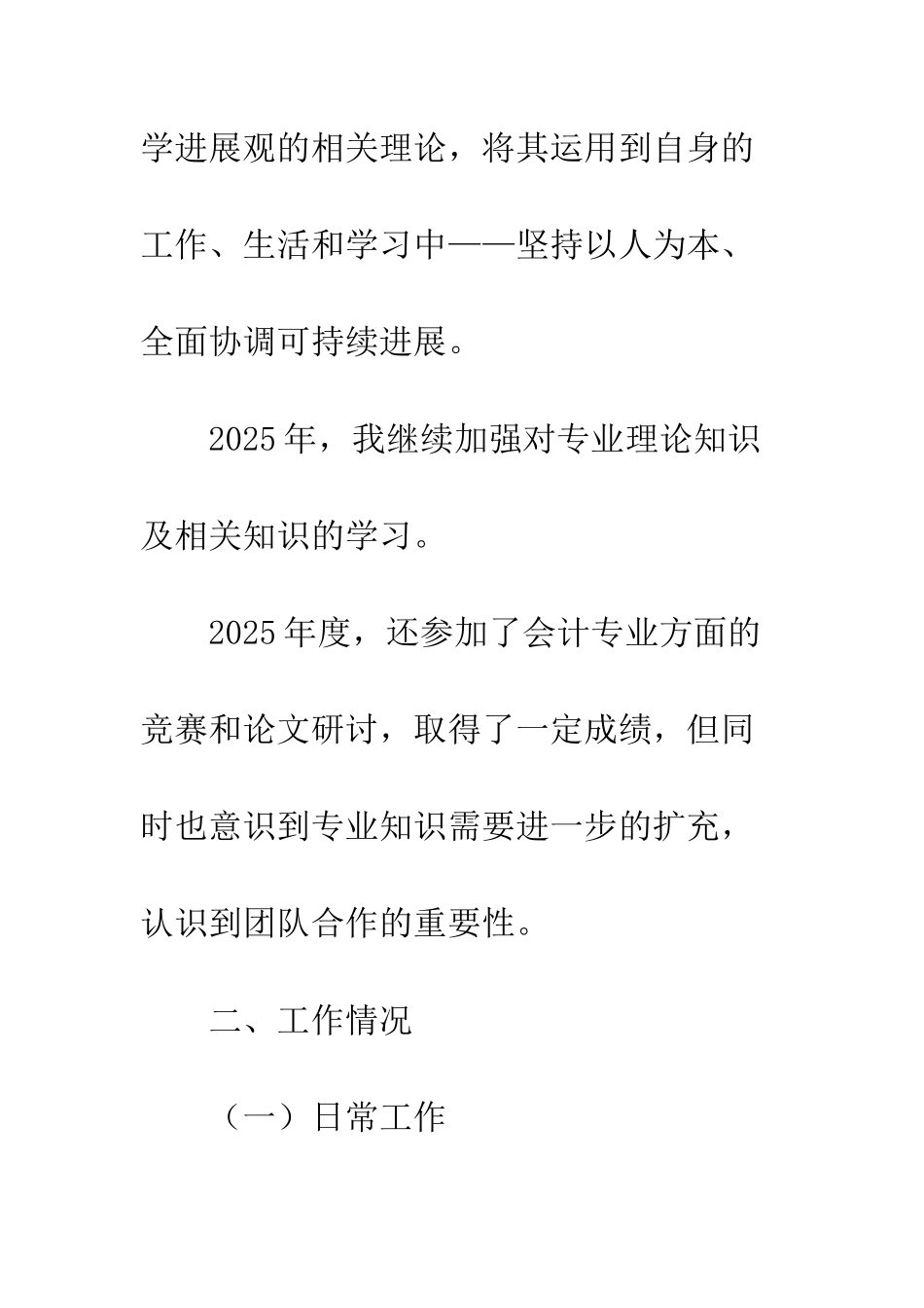 2025年个人会计核算工作总结_第2页