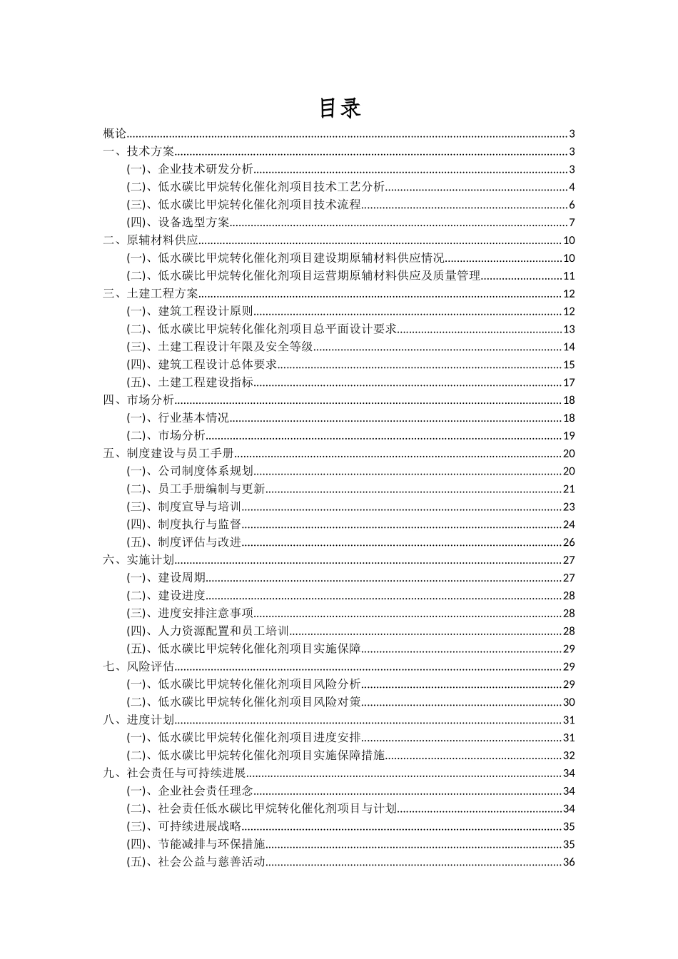 2025年低水碳比甲烷转化催化剂项目深度研究分析报告_第2页
