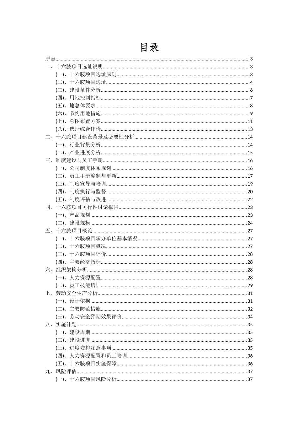2025年十六胺项目投资分析及可行性报告_第2页