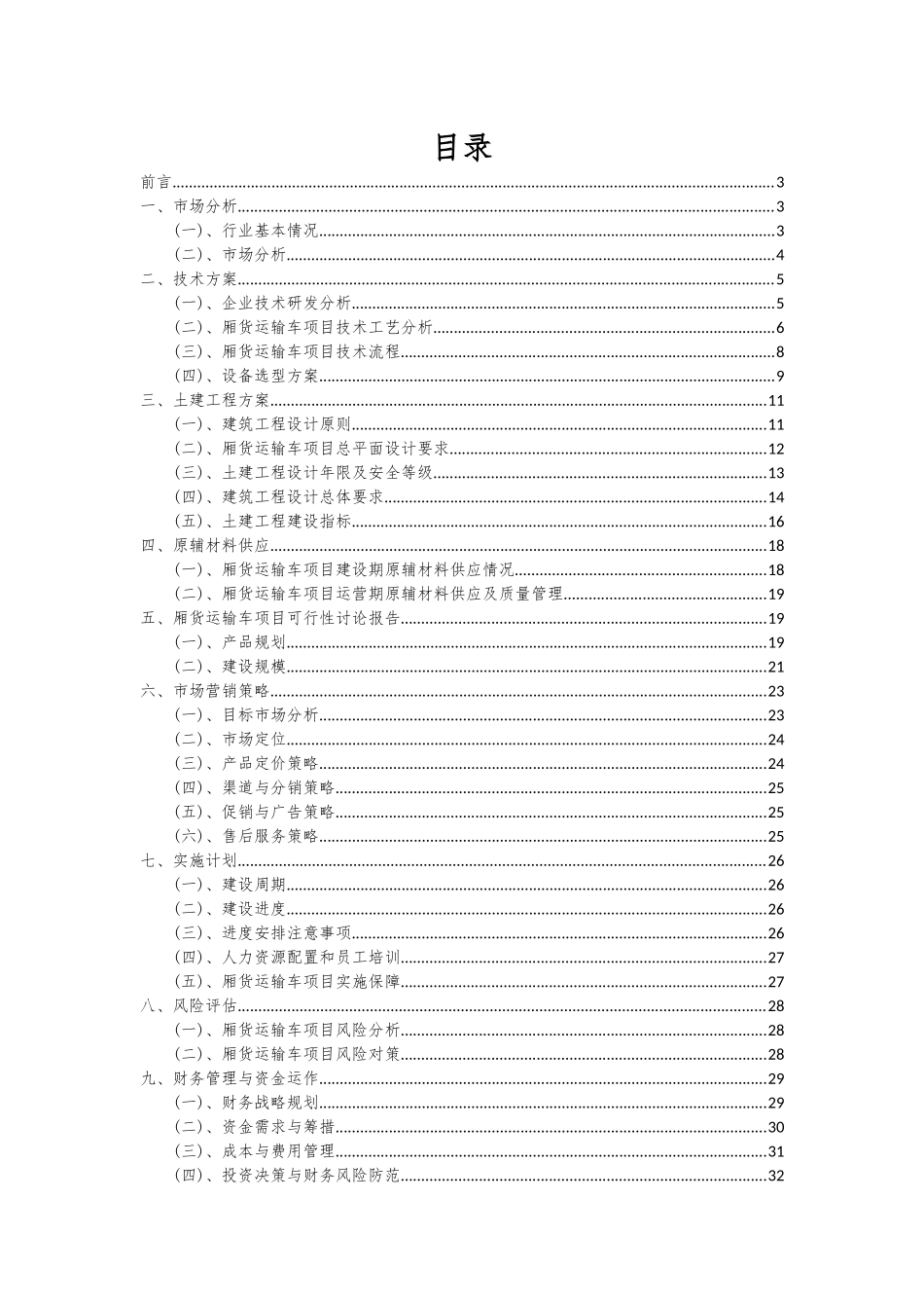 2025年厢货运输车项目可行性分析报告_第2页