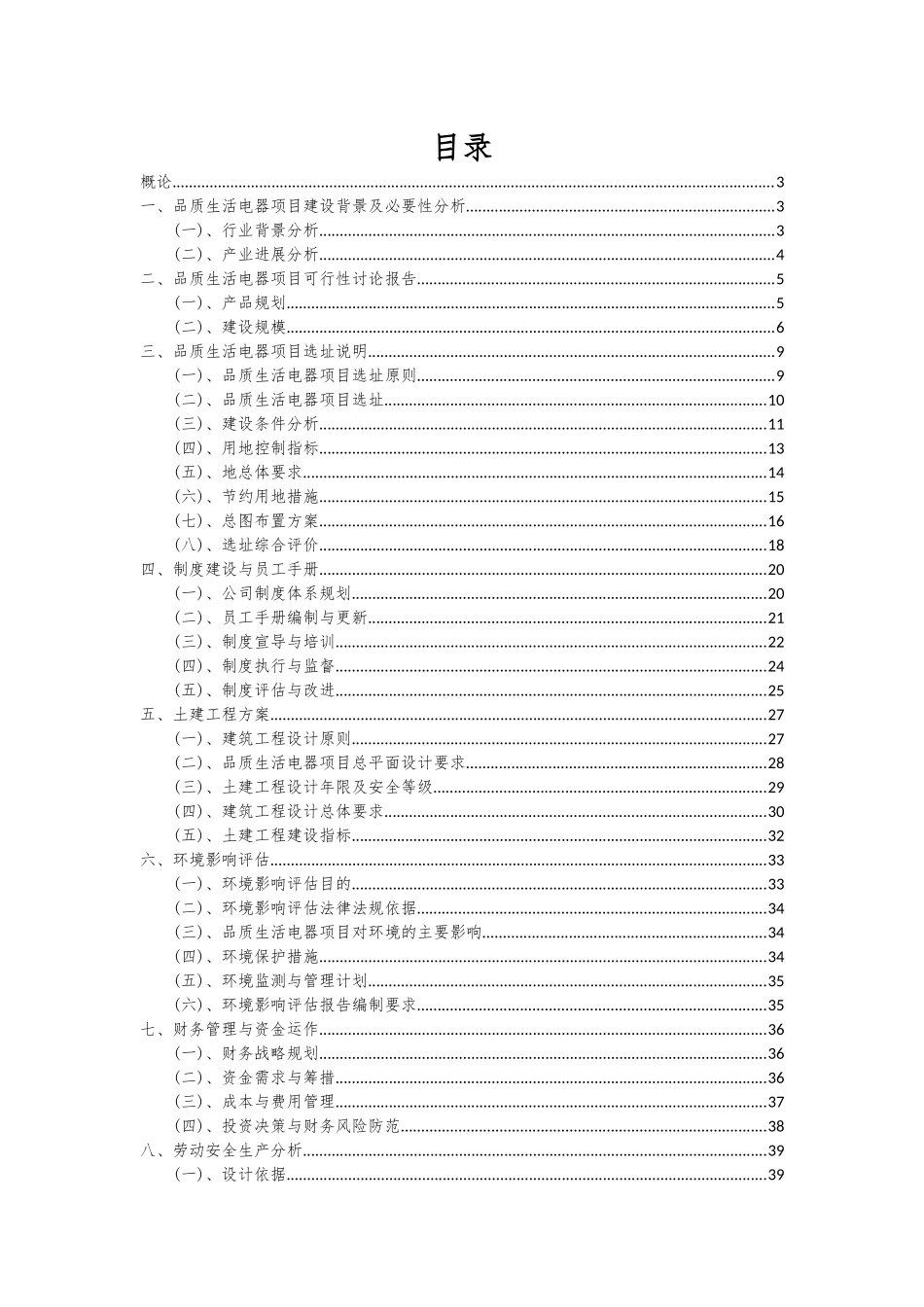2025年品质生活电器项目可行性研究报告_第2页