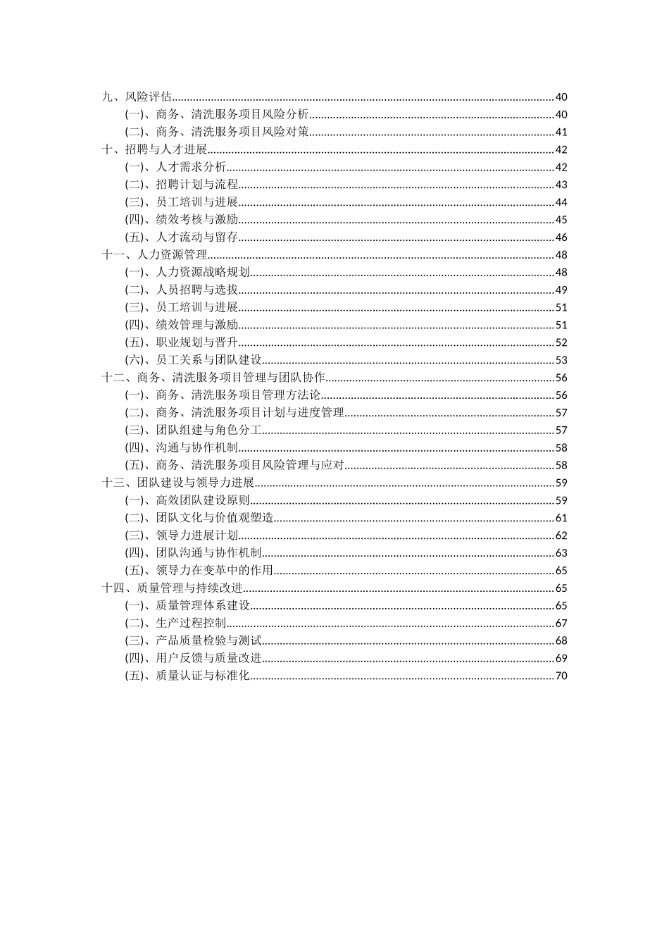 2025年商务、清洗服务项目可行性分析报告_第3页