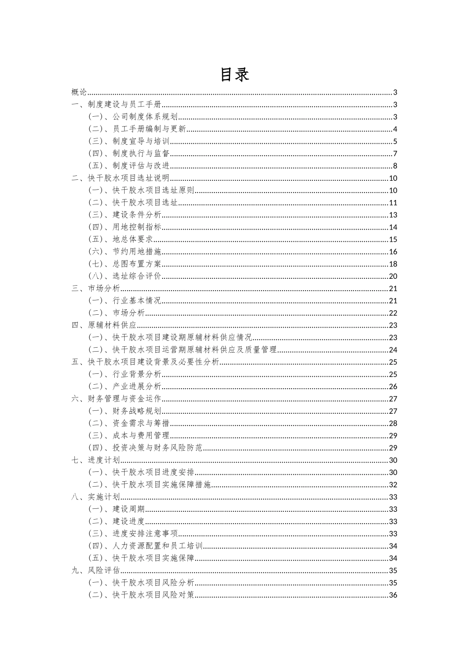 2025年快干胶水项目可行性分析报告_第2页
