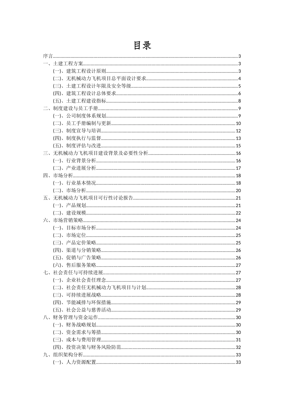 2025年无机械动力飞机项目投资分析及可行性报告_第2页