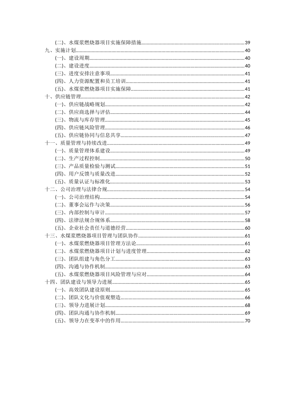 2025年水煤浆燃烧器项目可行性分析报告_第3页