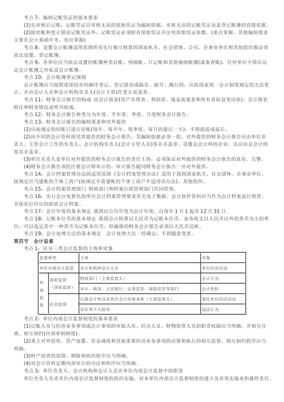 XXXX年会计从业资格《财经法规》必背知识点_第3页