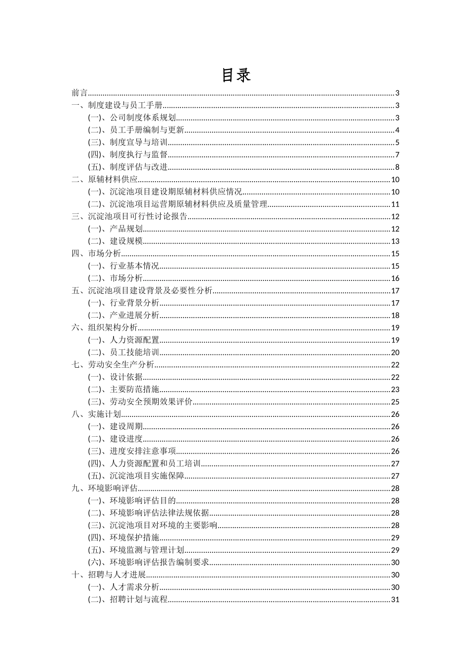 2025年沉淀池项目可行性分析报告_第2页