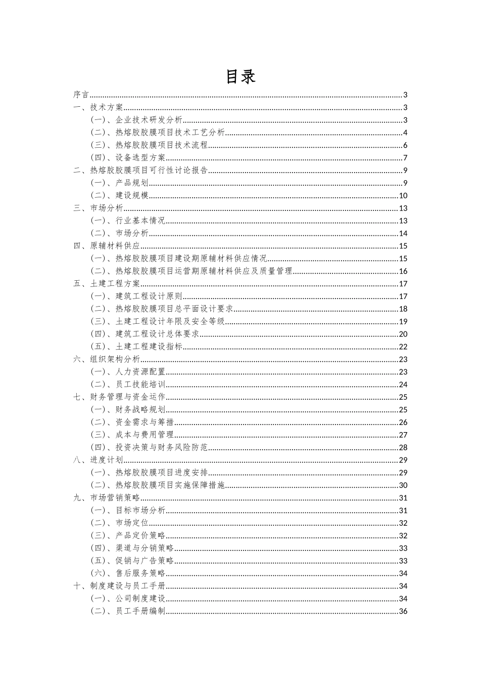 2025年热熔胶胶膜项目投资分析及可行性报告_第2页