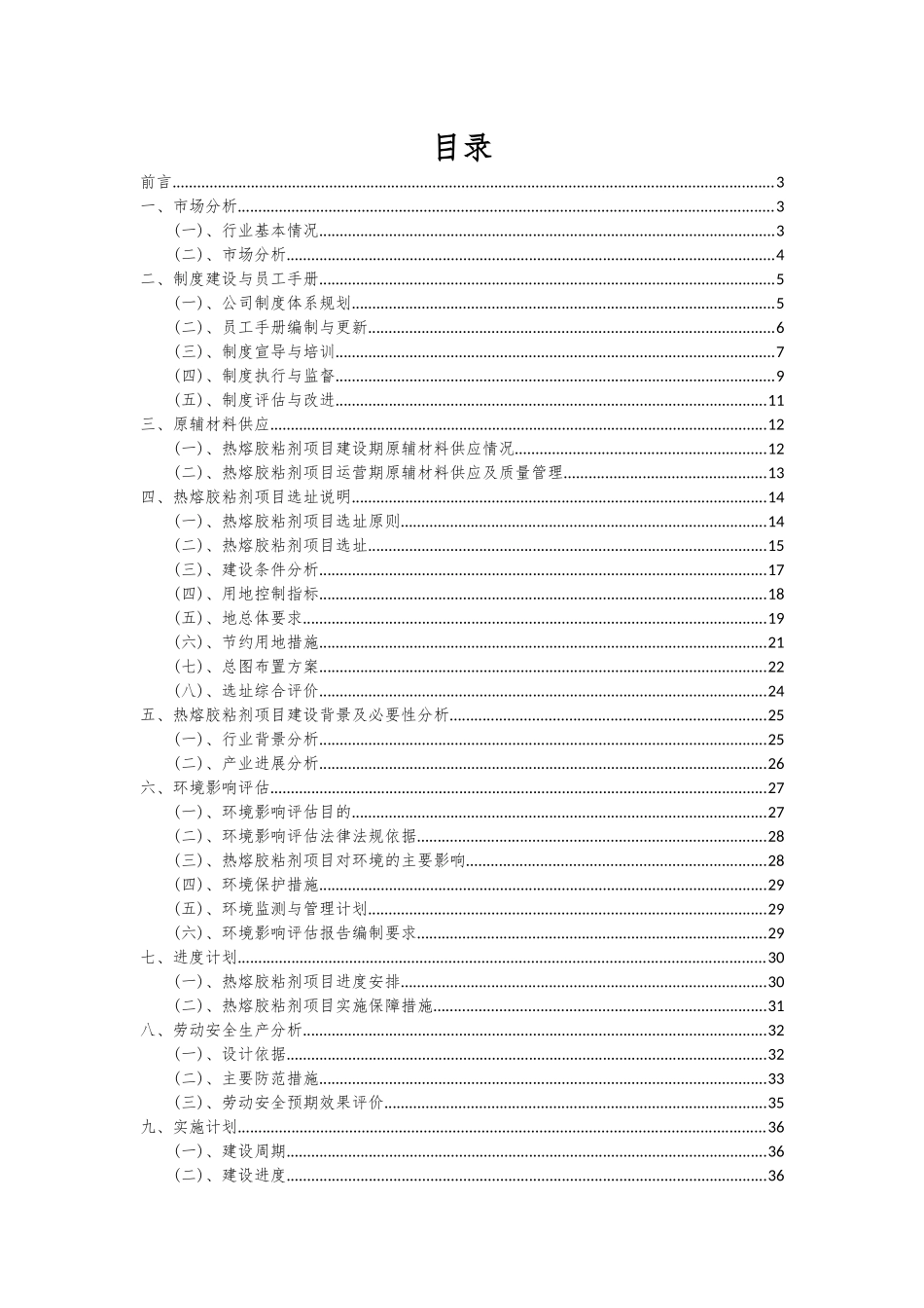2025年热熔胶粘剂项目投资分析及可行性报告_第2页