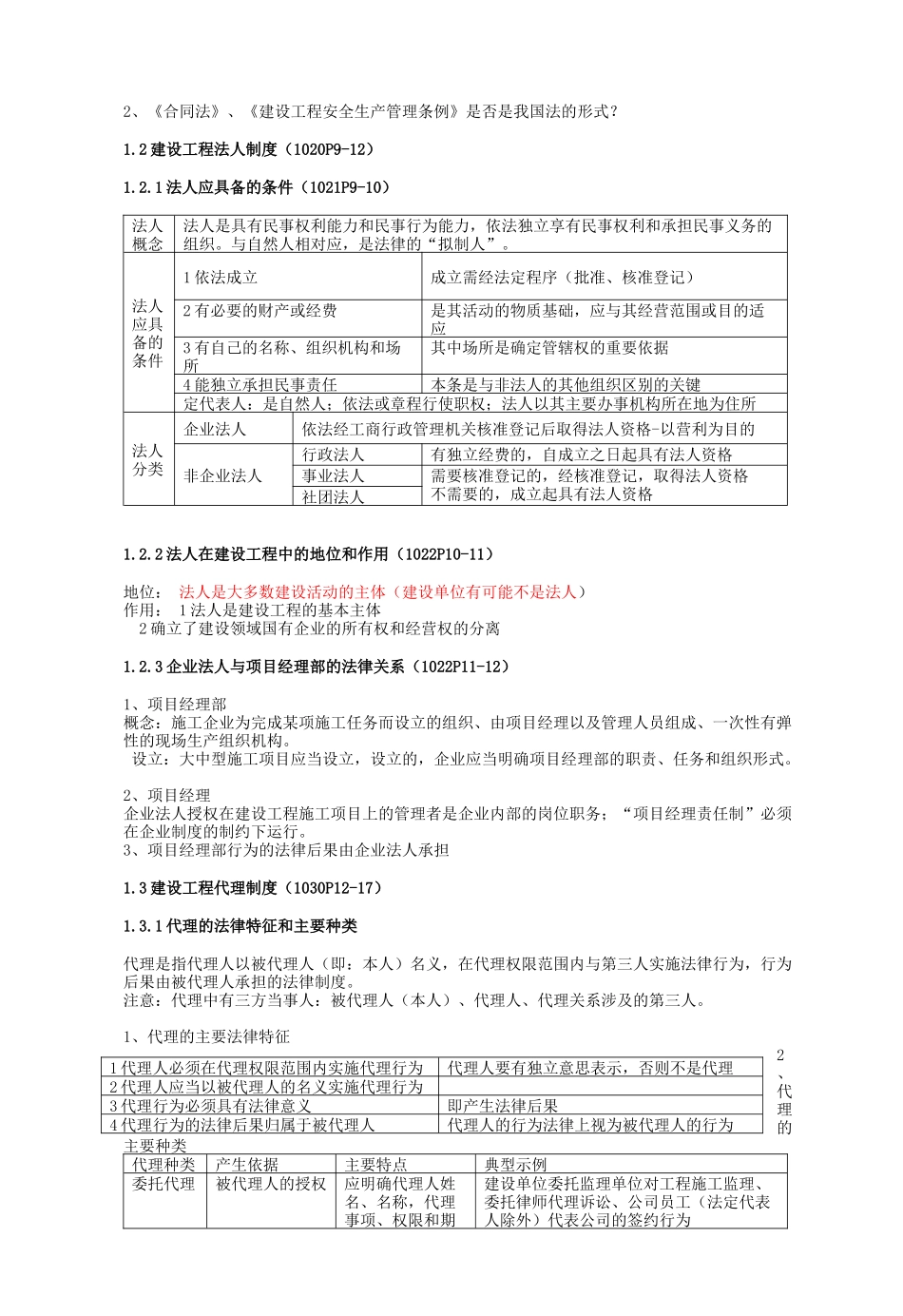 XXXX年级建造师建设工程法规及相关知识点总结大全(_第3页