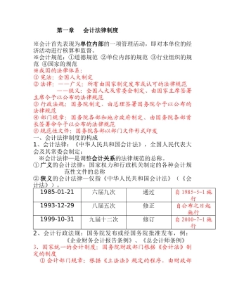XXXX年讲义财经法规完全整理版