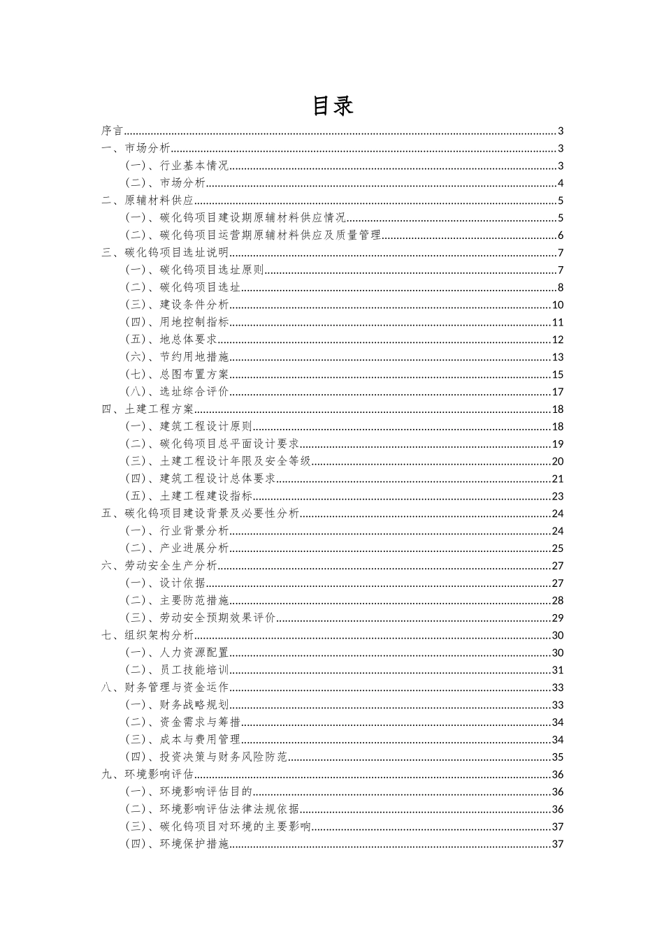 2025年碳化钨项目投资分析及可行性报告_第2页