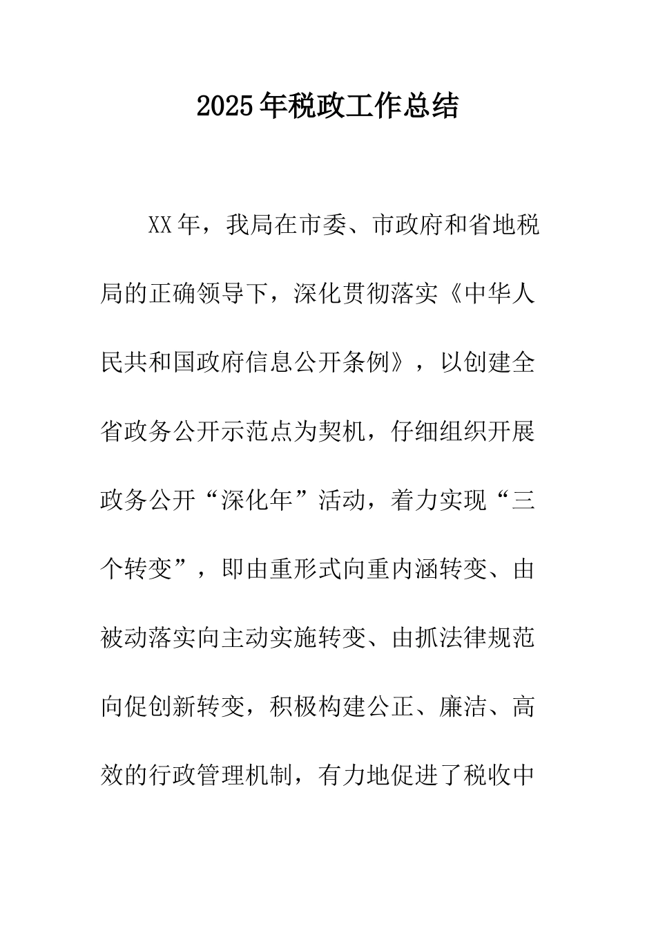 2025年税政工作总结_第1页