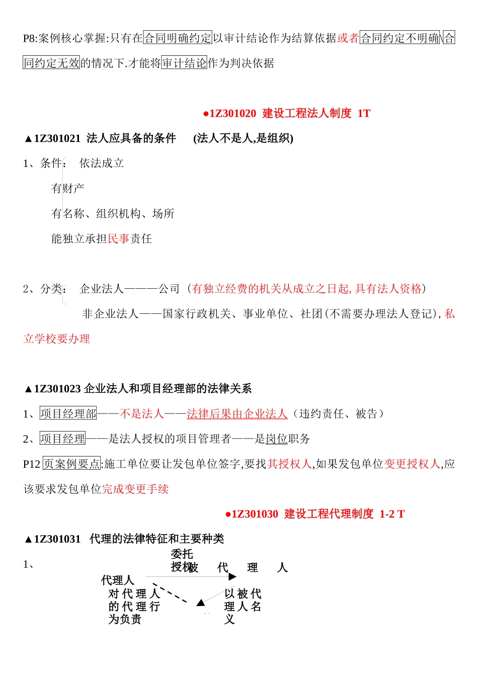 XXXX一级建造师法律法规重点_第3页