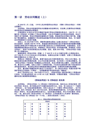 《劳动合同法》讲义(时代光华)