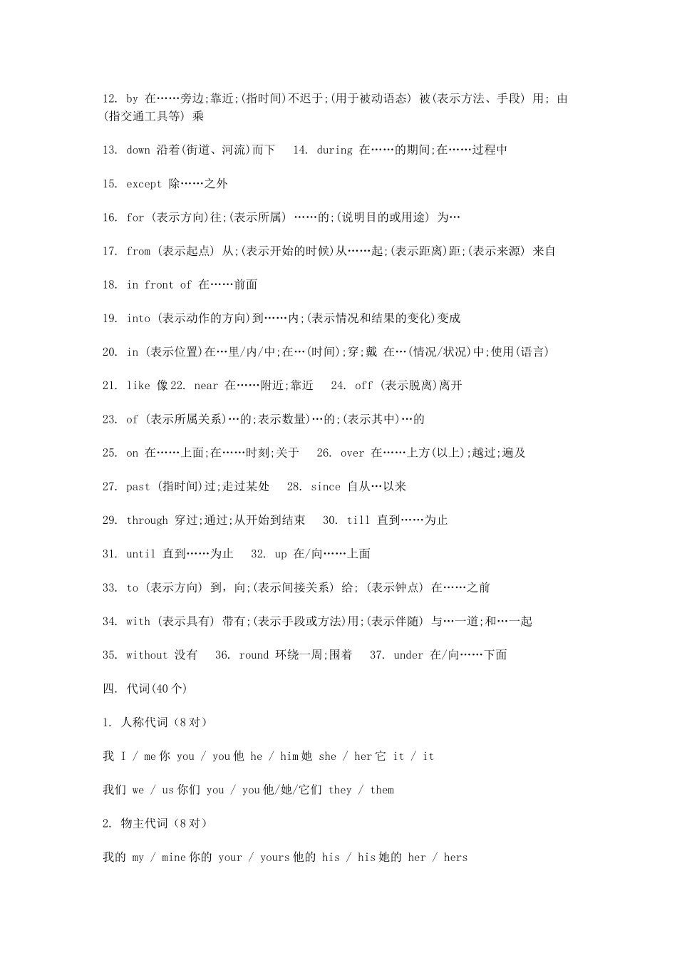 初中英语983个核心单词（按词性分类）_第2页