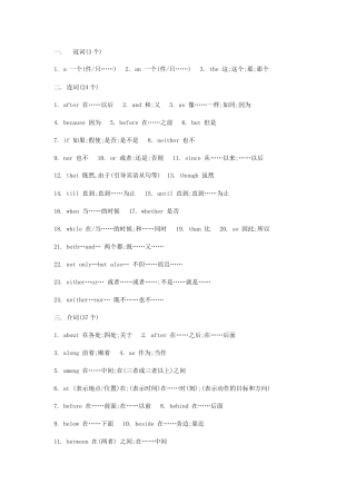 初中英语983个核心单词（按词性分类）