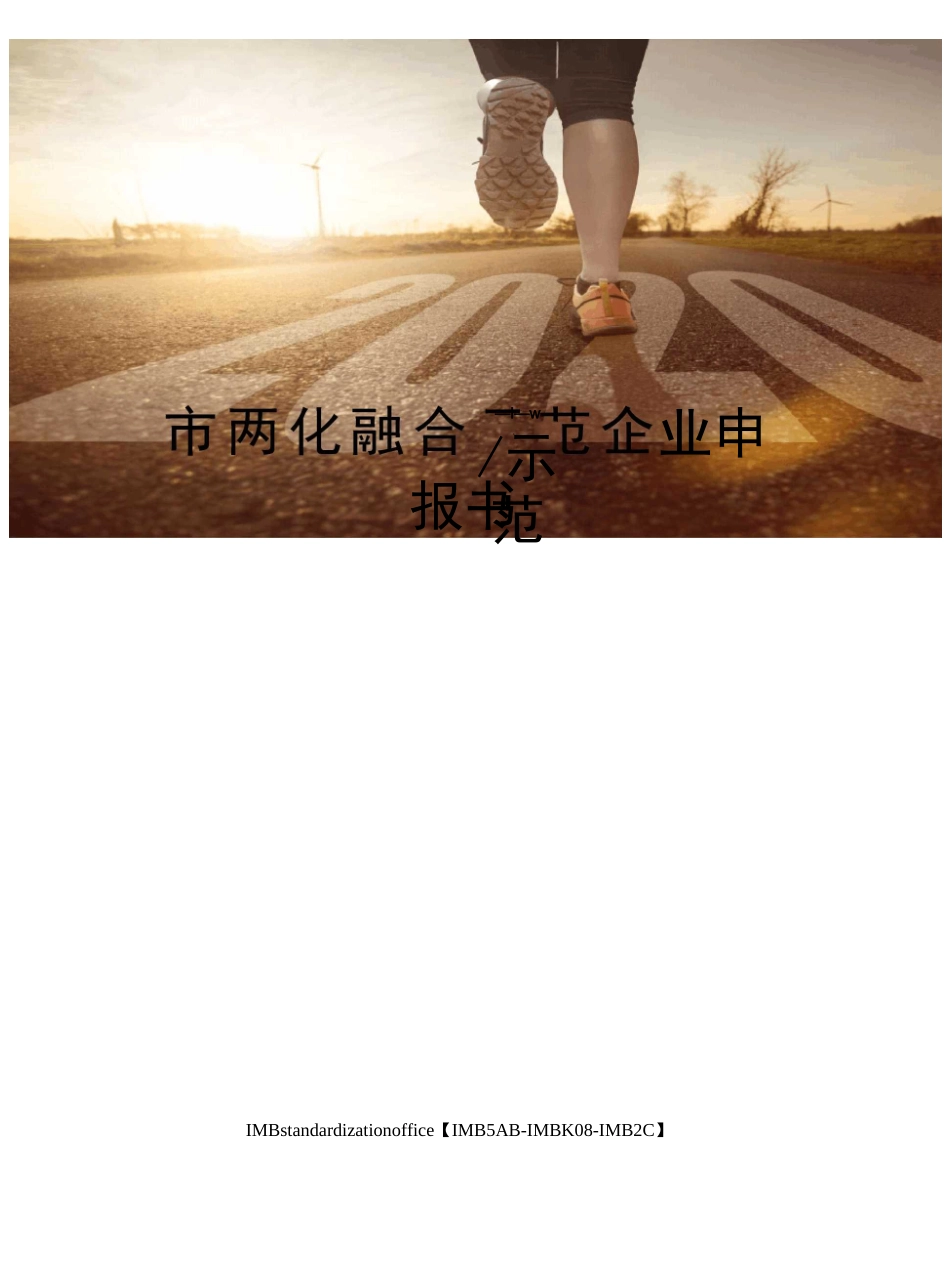 市两化融合示范企业申报书_第1页