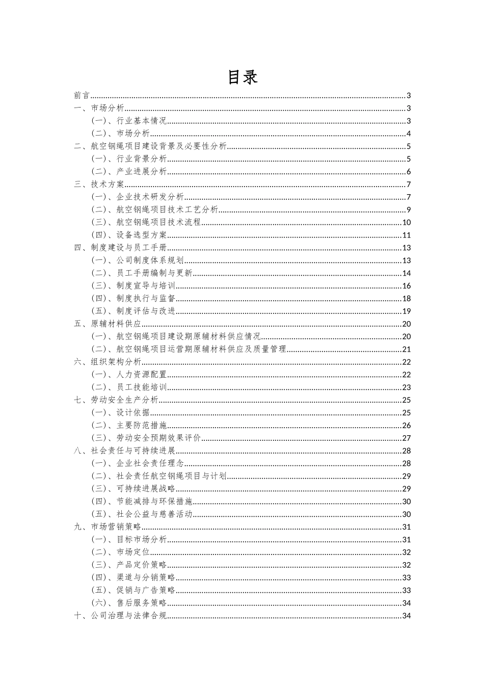 2025年航空钢绳项目投资分析及可行性报告_第2页