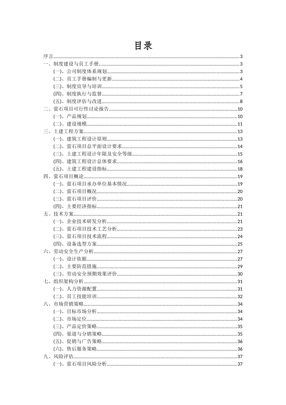 2025年萤石项目可行性分析报告_第2页