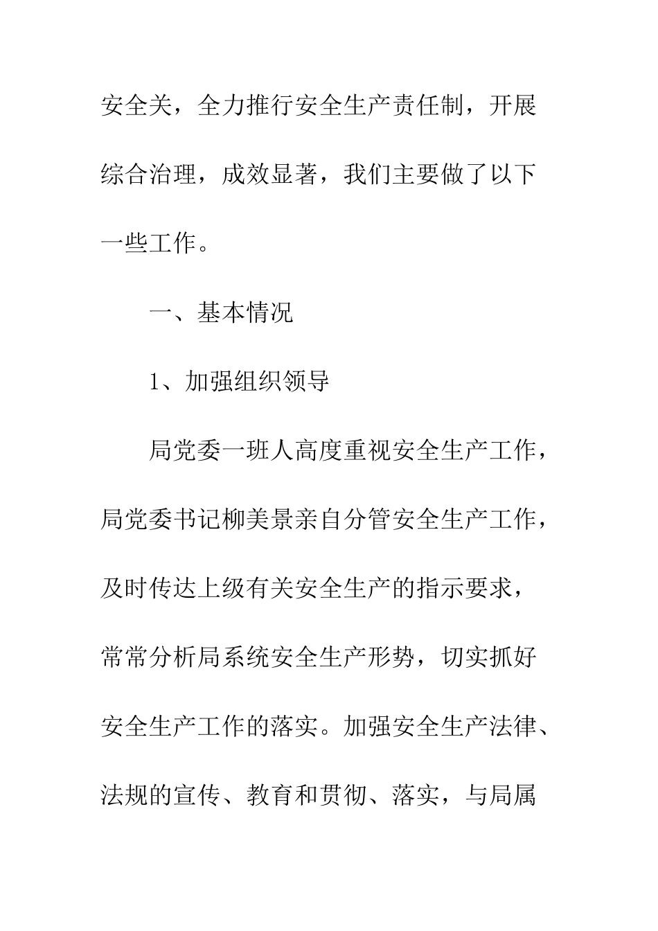 2025年规划管理局安全生产工作总结_第2页