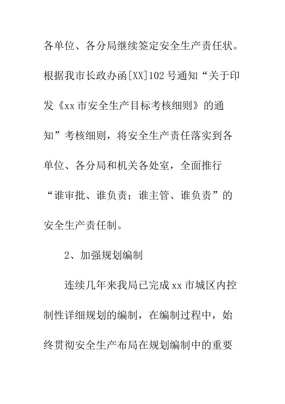 2025年规划管理局安全生产工作总结_第3页