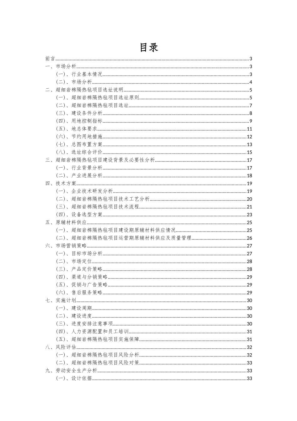 2025年超细岩棉隔热毡项目可行性研究报告_第2页