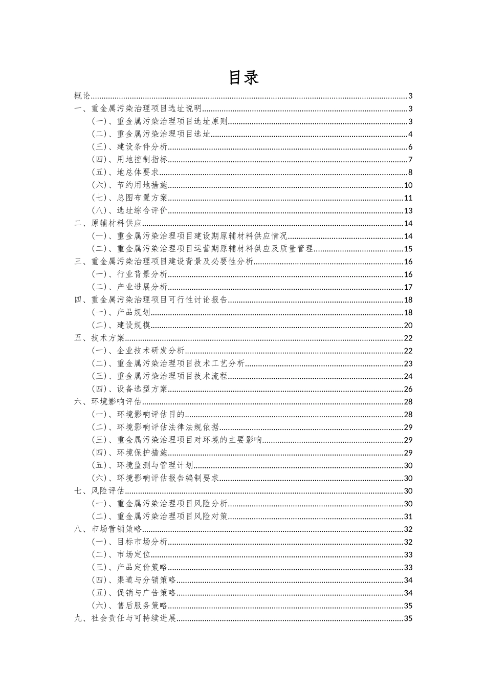 2025年重金属污染治理项目可行性研究报告_第2页