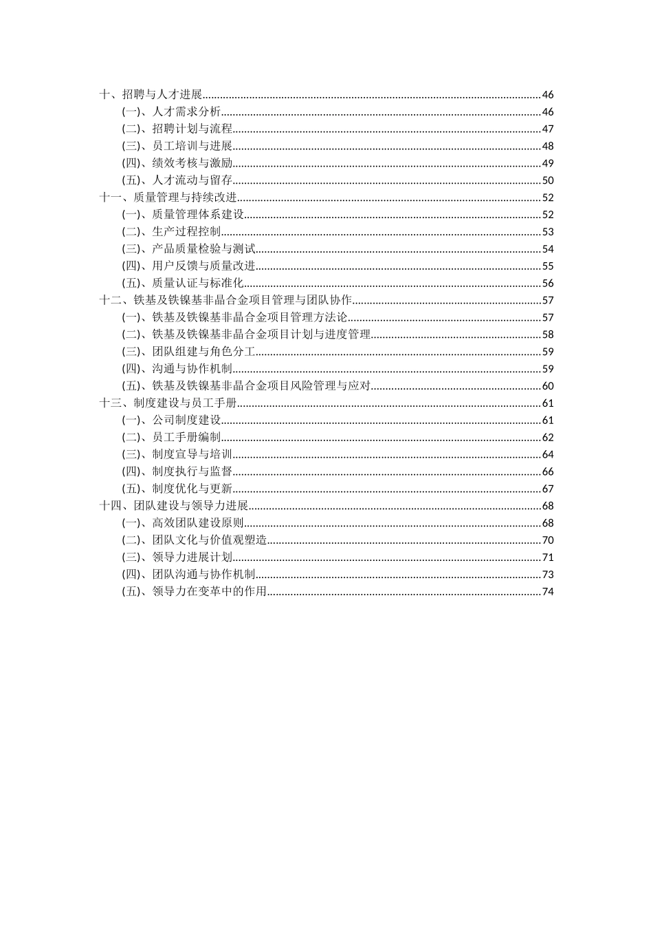 2025年铁基及铁镍基非晶合金项目投资分析及可行性报告_第3页