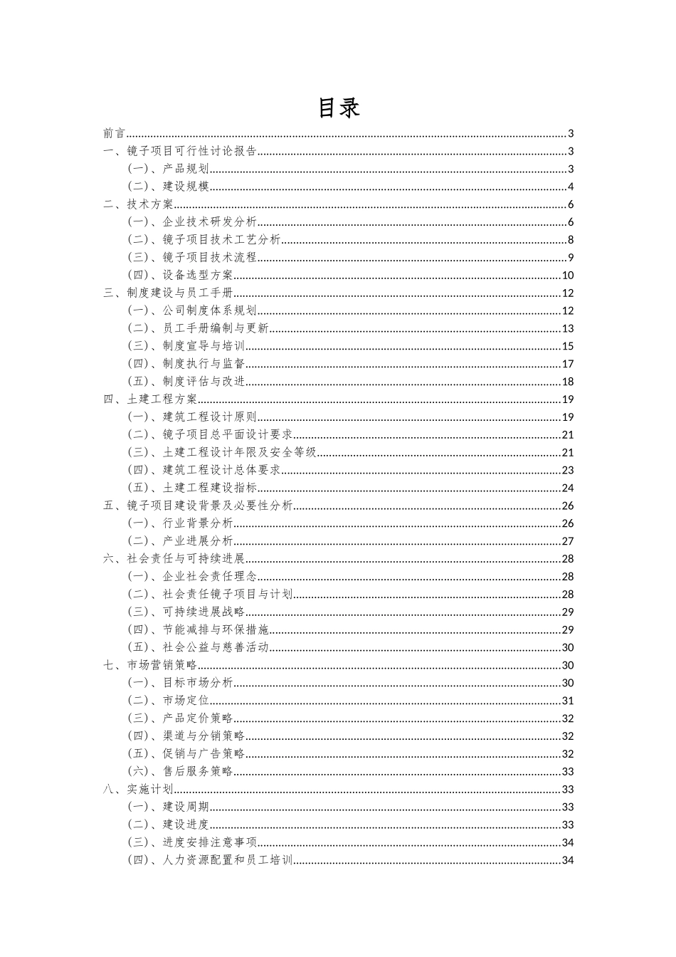 2025年镜子项目可行性分析报告_第2页