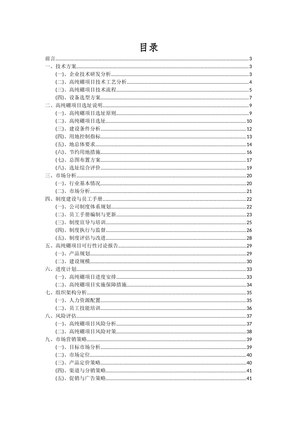 2025年高纯硼项目投资分析及可行性报告_第2页