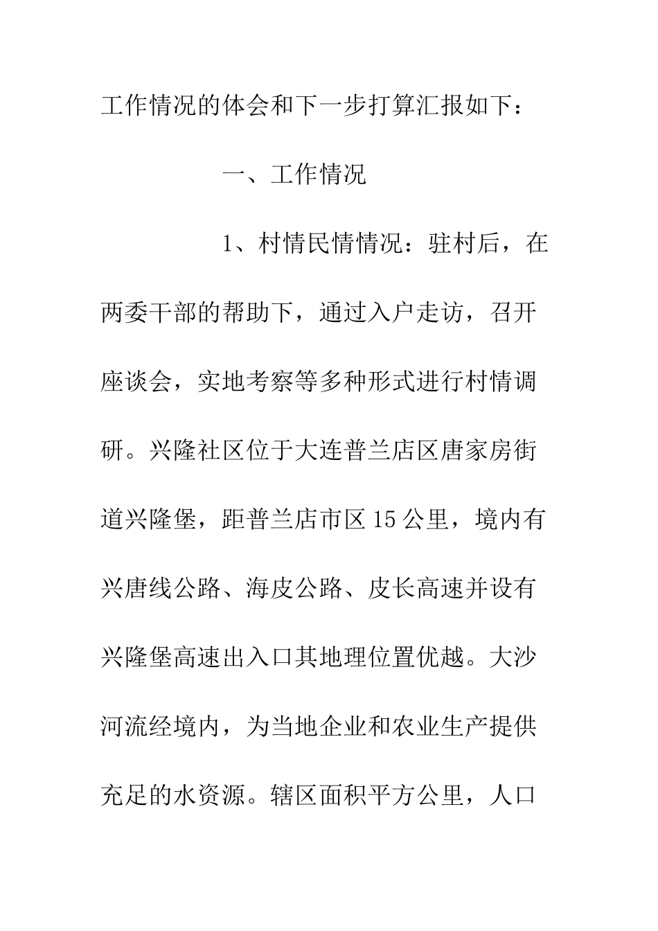 20XX个人驻村工作情况心得体会_第2页