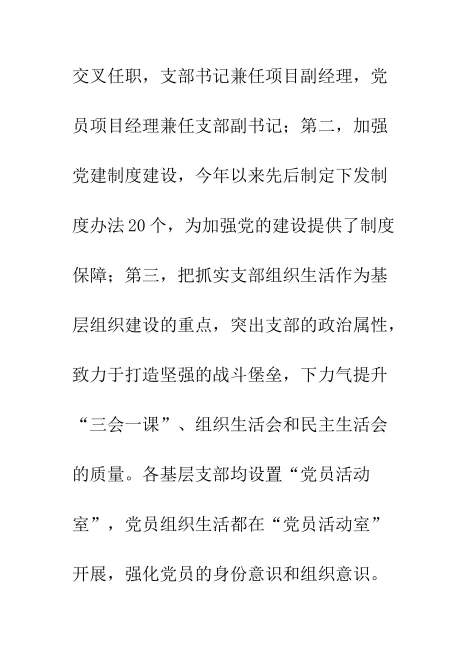 20XX党建经验工作总结材料汇编2篇_第3页