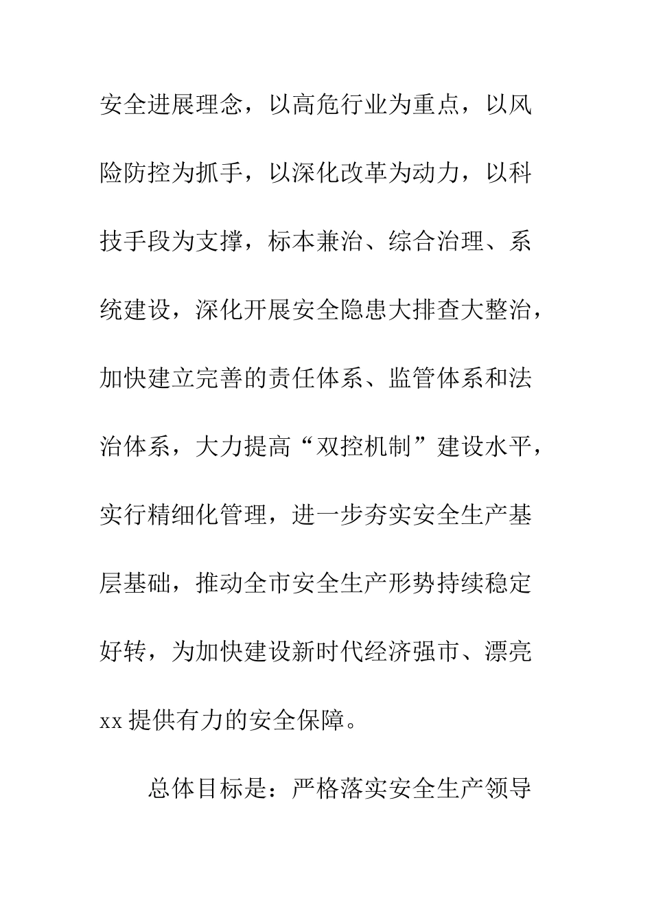 20XX全市安全生产工作计划_第2页