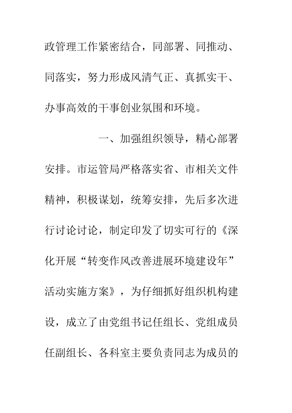 20XX市运管局作风建设年活动情况总结_第2页