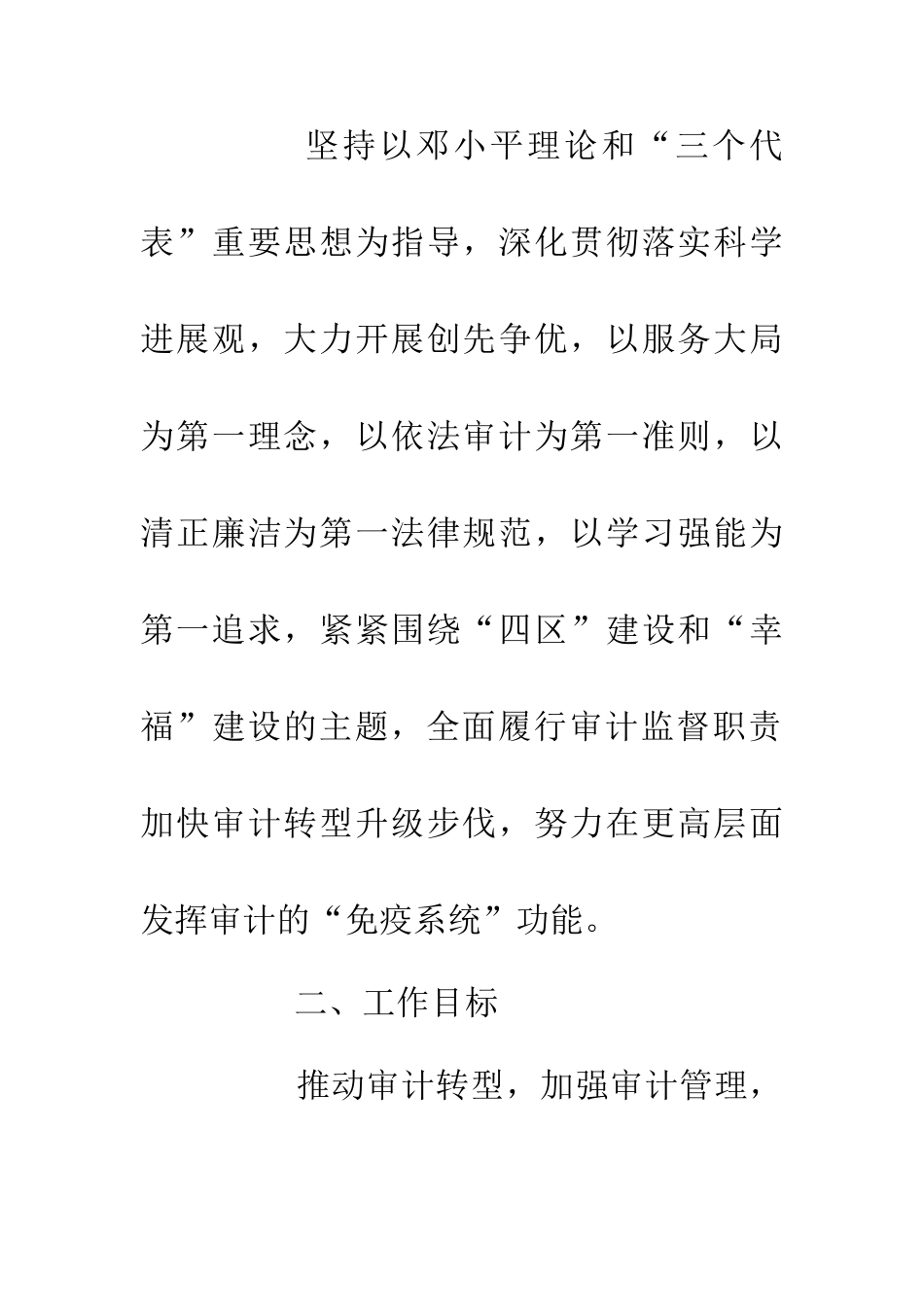 20XX年审计工作的意见_第2页