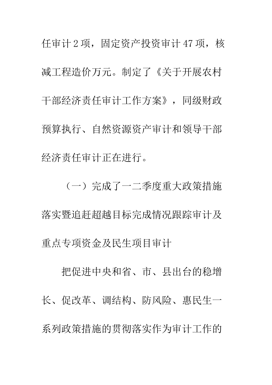 20XX年审计局上半年工作总结精选十篇_第3页