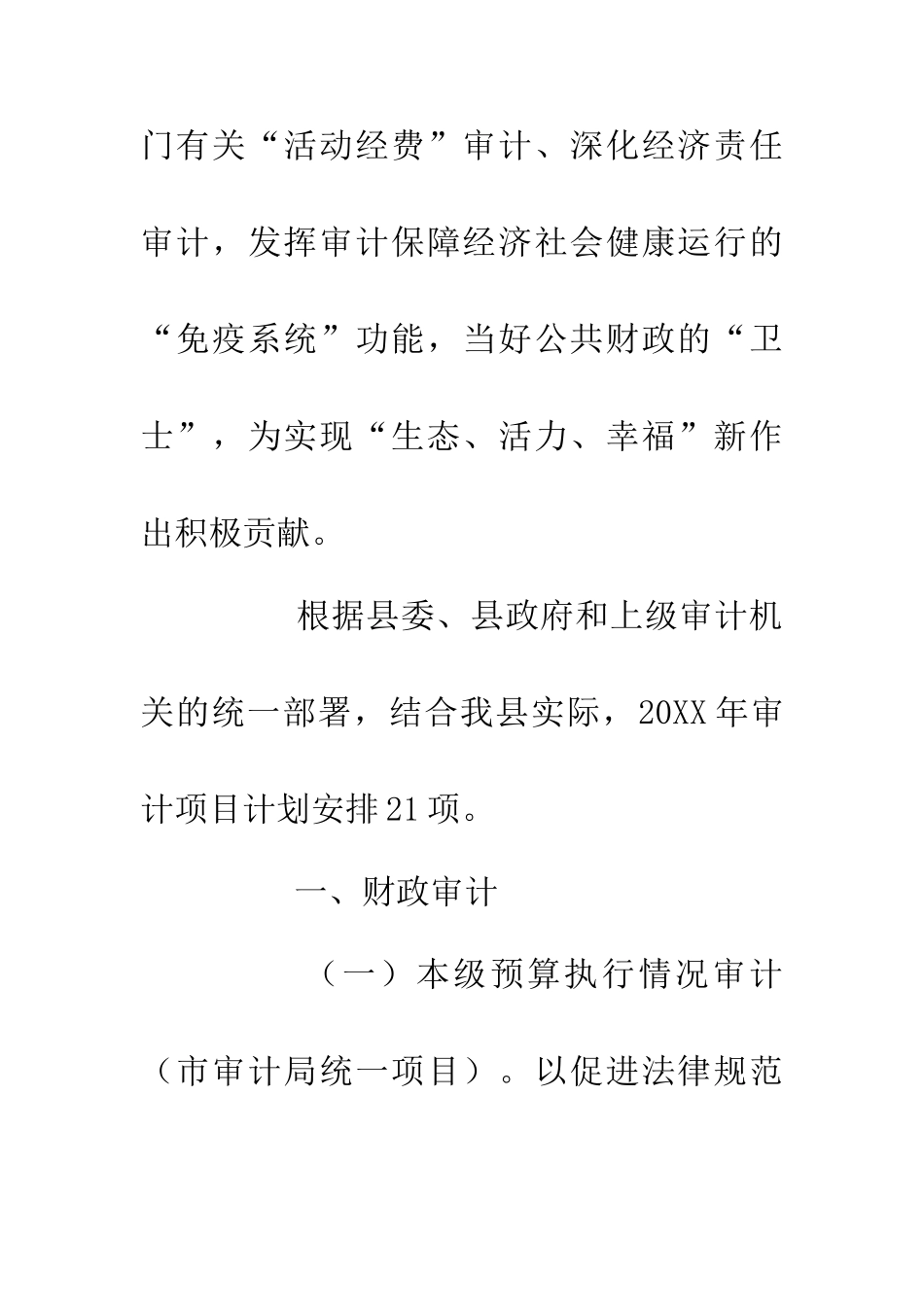 20XX年审计项目工作计划-0_第2页