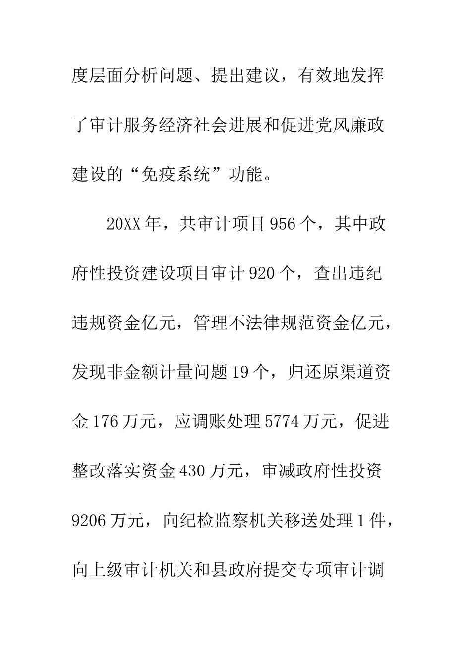 20XX年审计局工作总结及2025年工作计划5篇_第3页