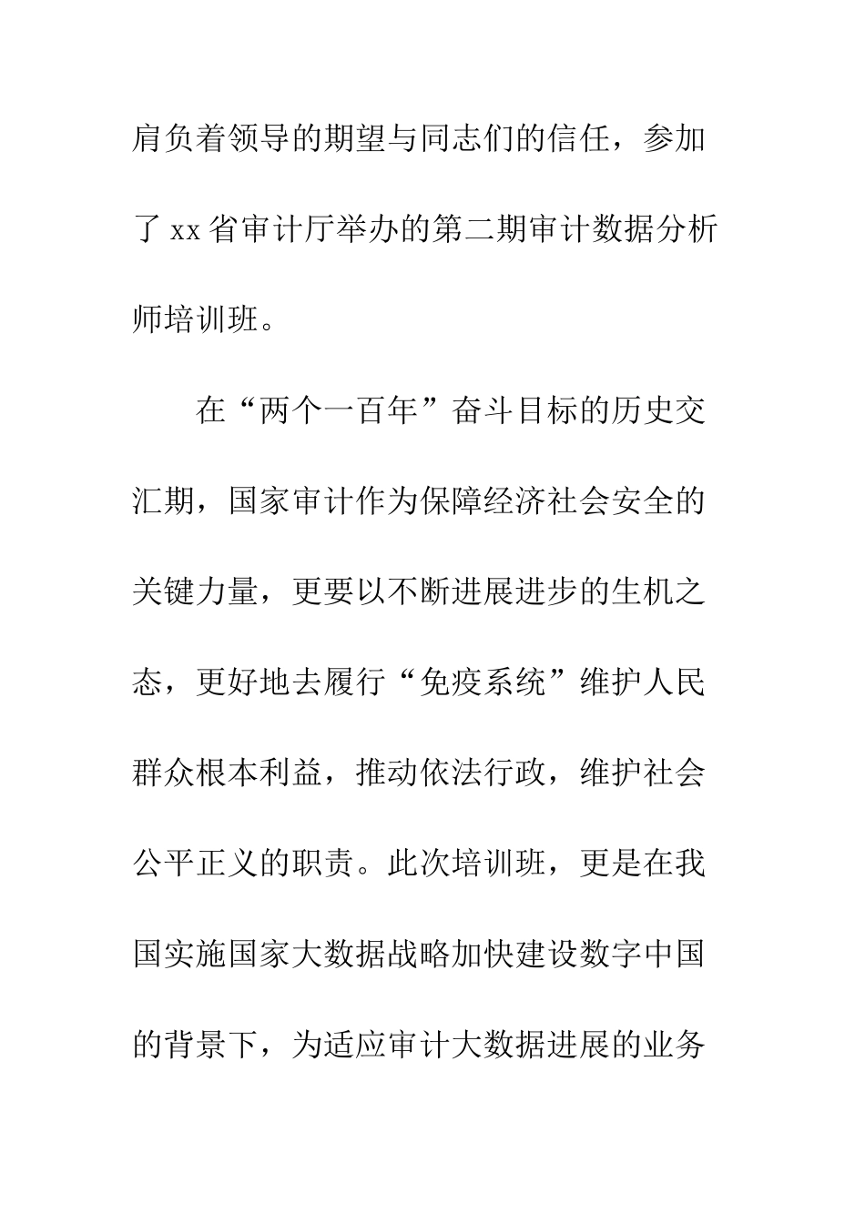 20XX年审计数据分析培训有感_第2页