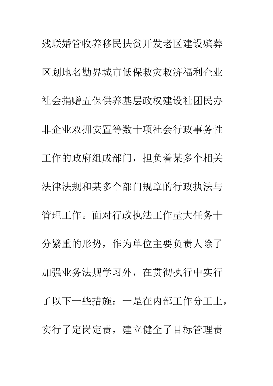 20XX年度民政局局长述职报告模板_第3页