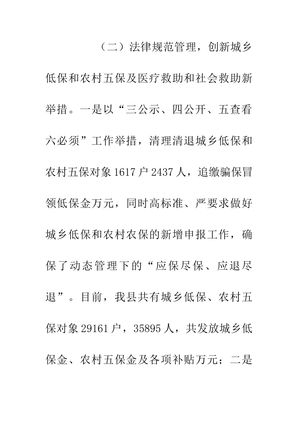 20XX年度民政局总结_第3页