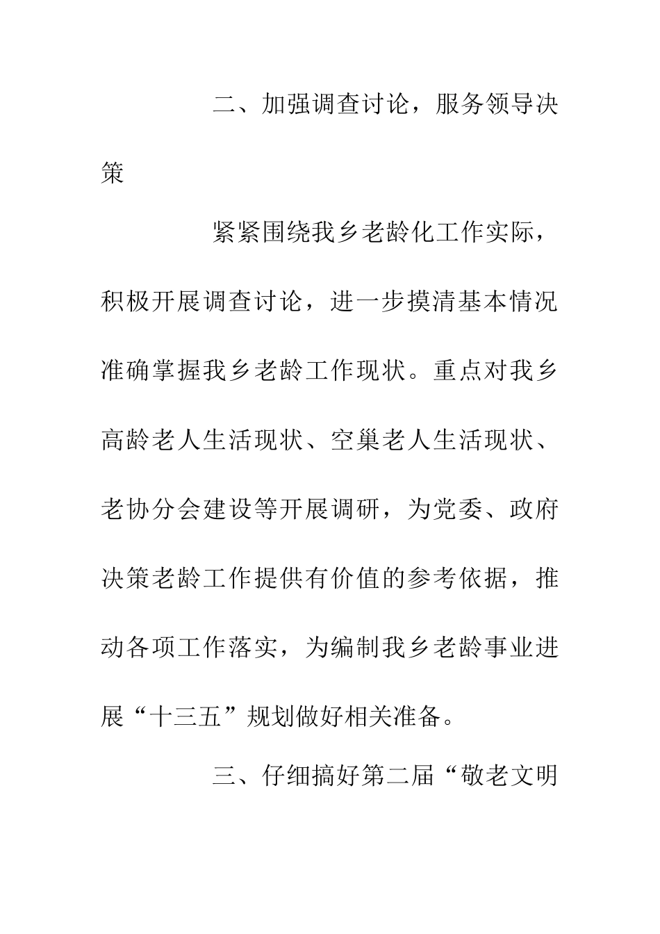 20XX年度老龄工作要点_第2页