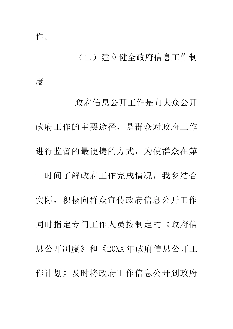 20XX年政府信息公开自查情况报告_第3页