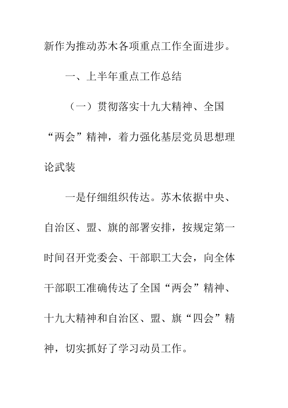 20XX年政府管党治党上半年工作进展情况总结_第2页