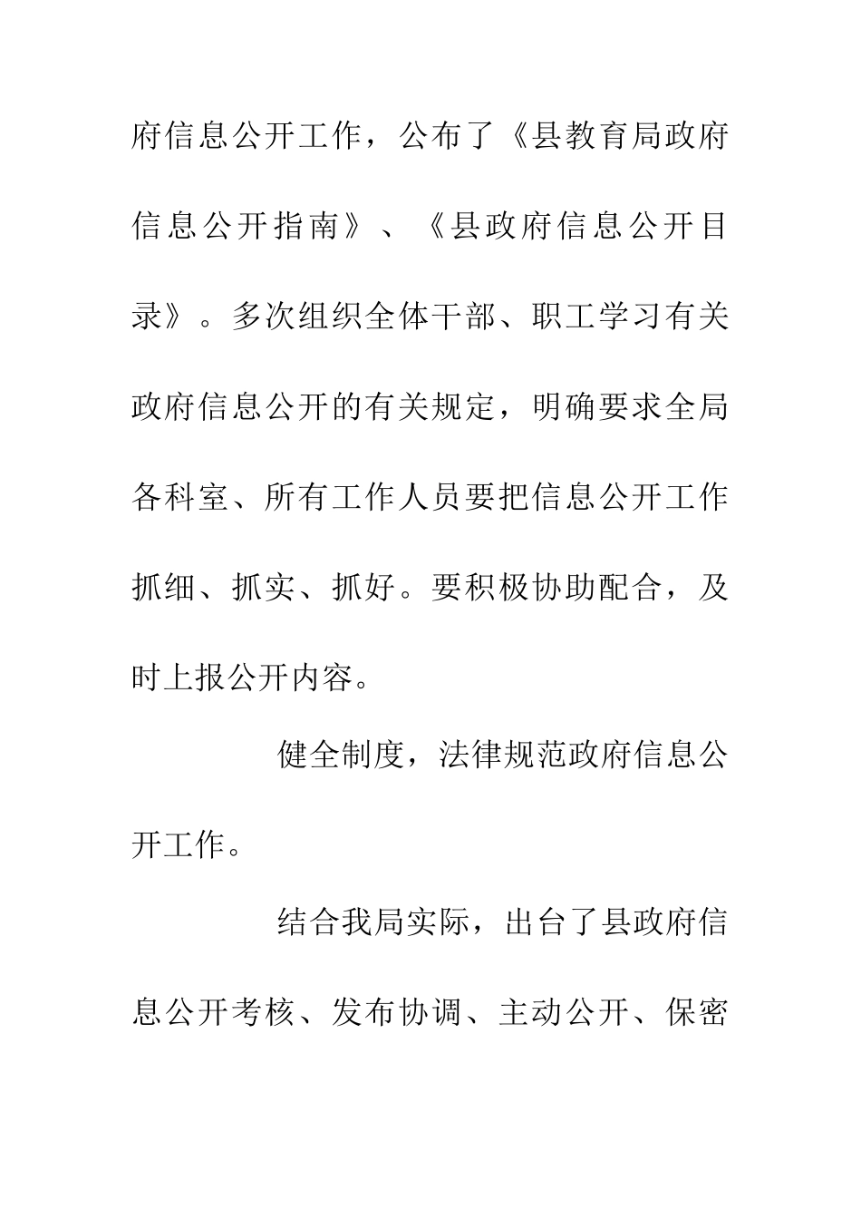 20XX年教育局信息公开年终报告_第2页