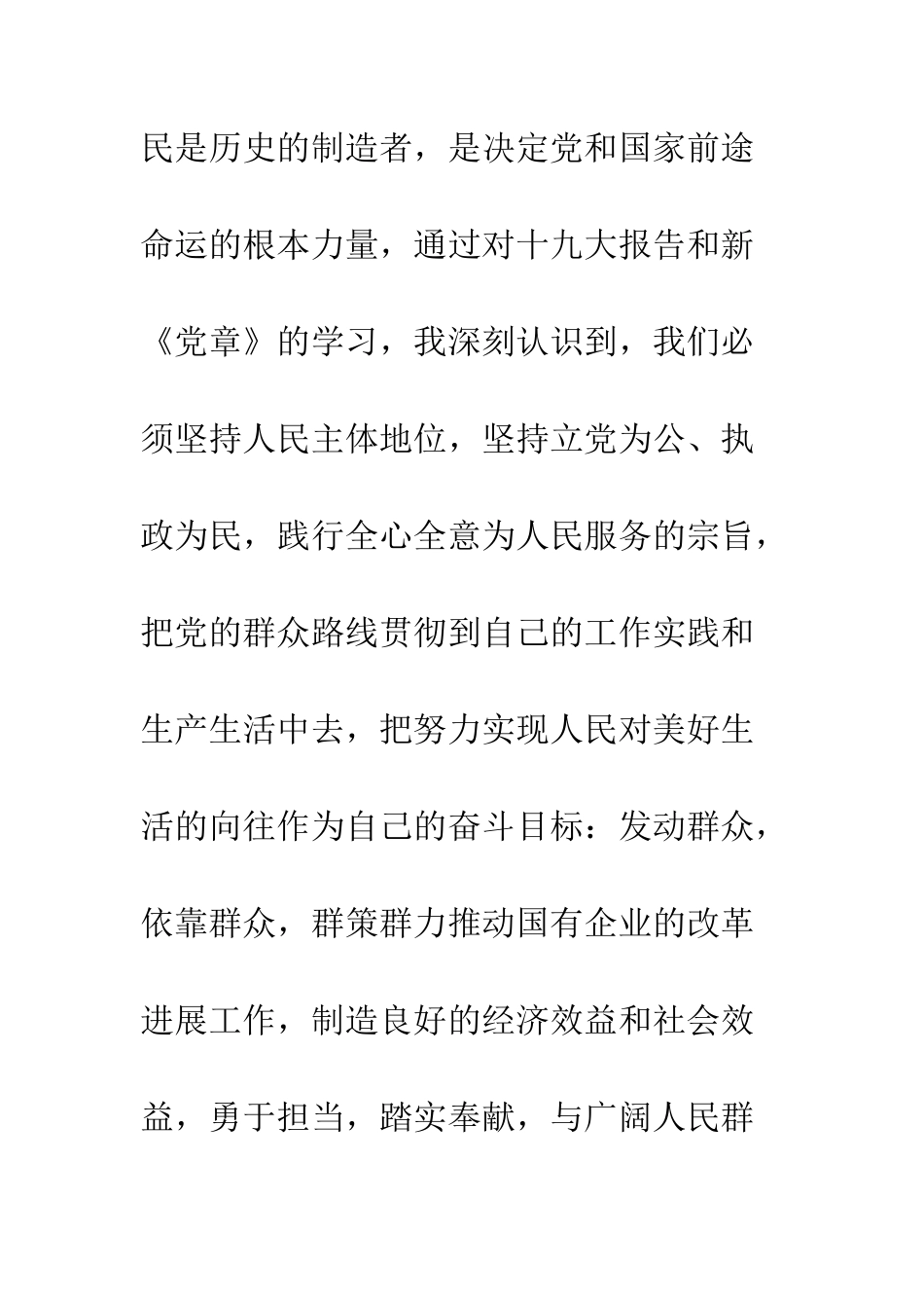 20XX年最新原创学习贯彻十九大精神心得体会_第2页