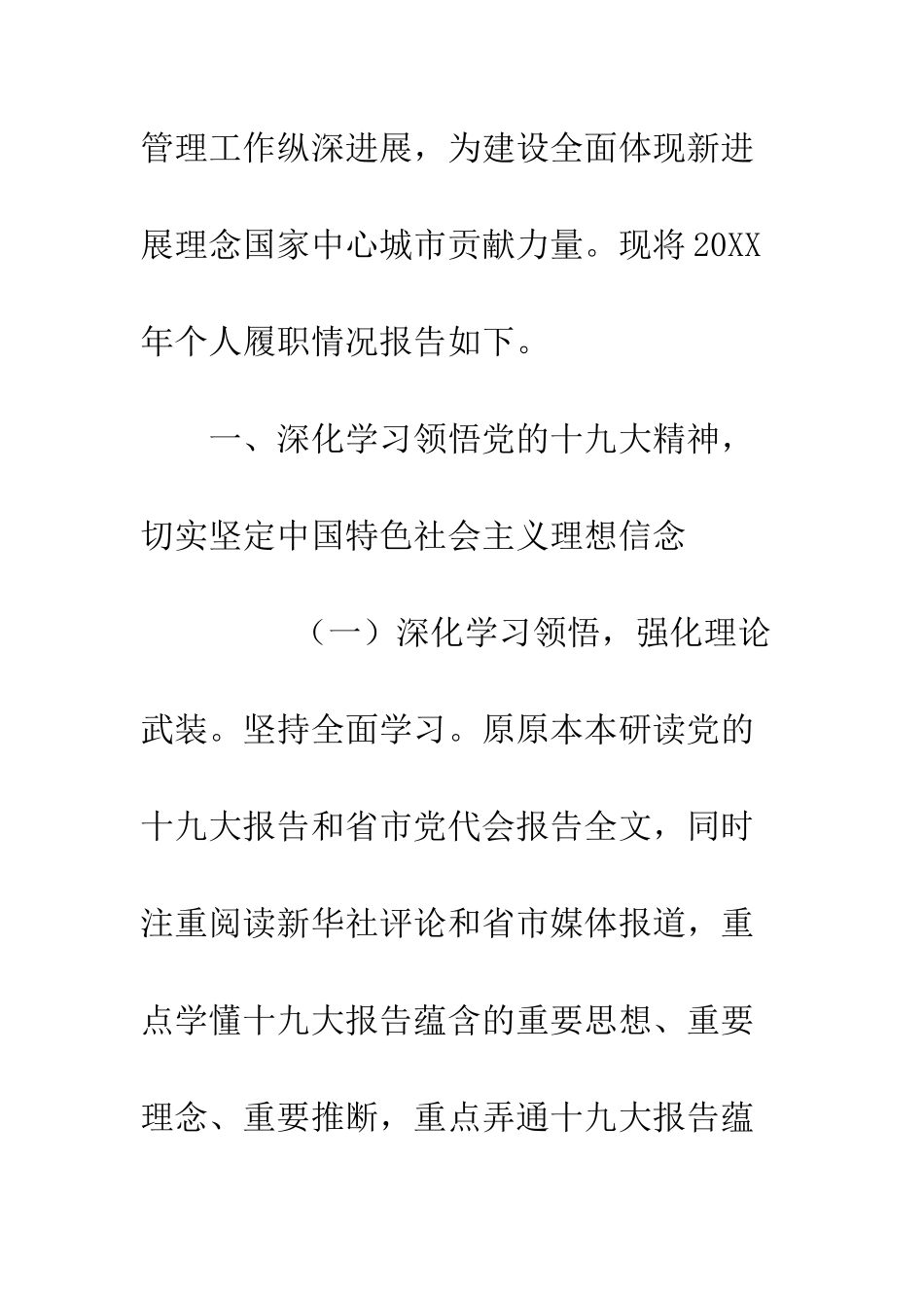20XX年正厅级巡视员年终述职报告_第2页
