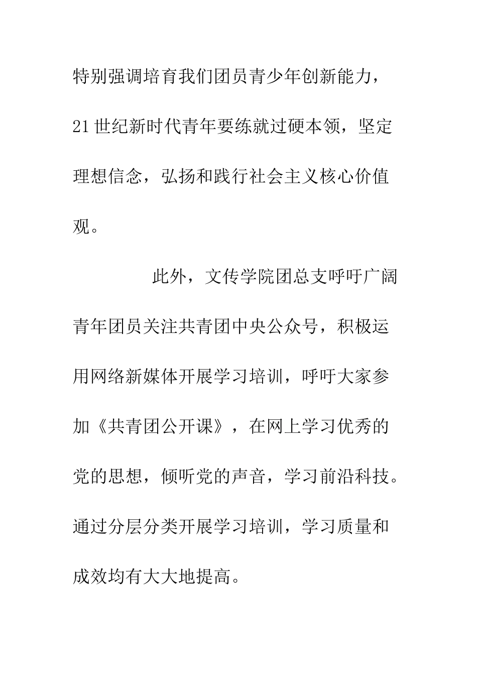 20XX年青年大学习行动总结_第3页