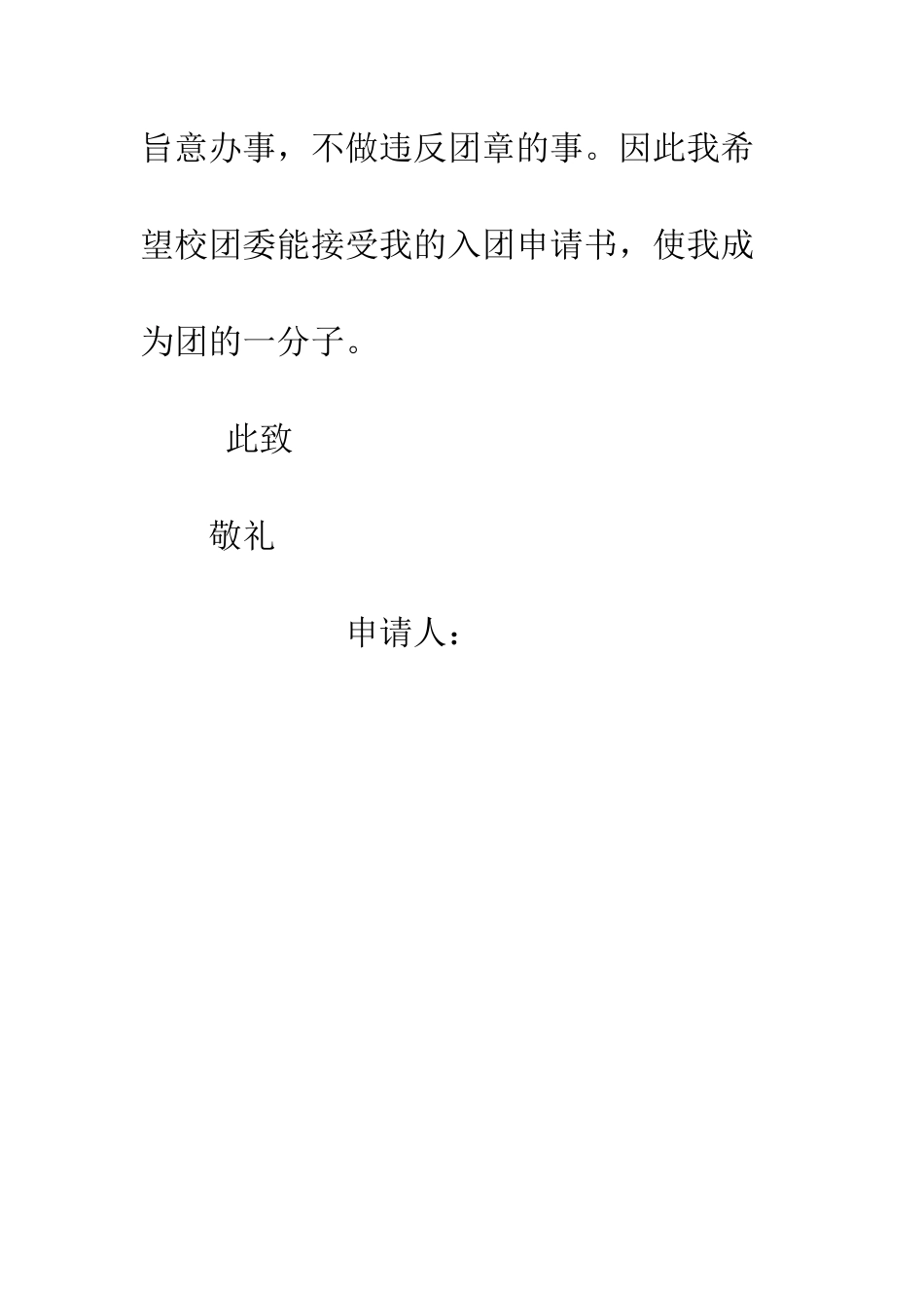 20XX年高二学生入团申请书_第3页